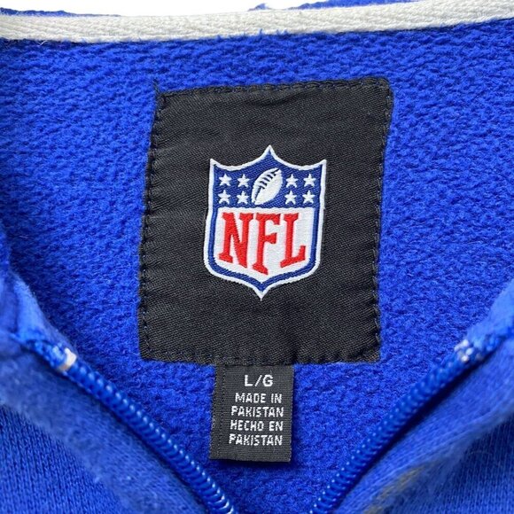 NFL COLTS Zip Front Hoodie XL Mens Football Sweatshirt Blue Indianapolis - Picture 4 of 16
